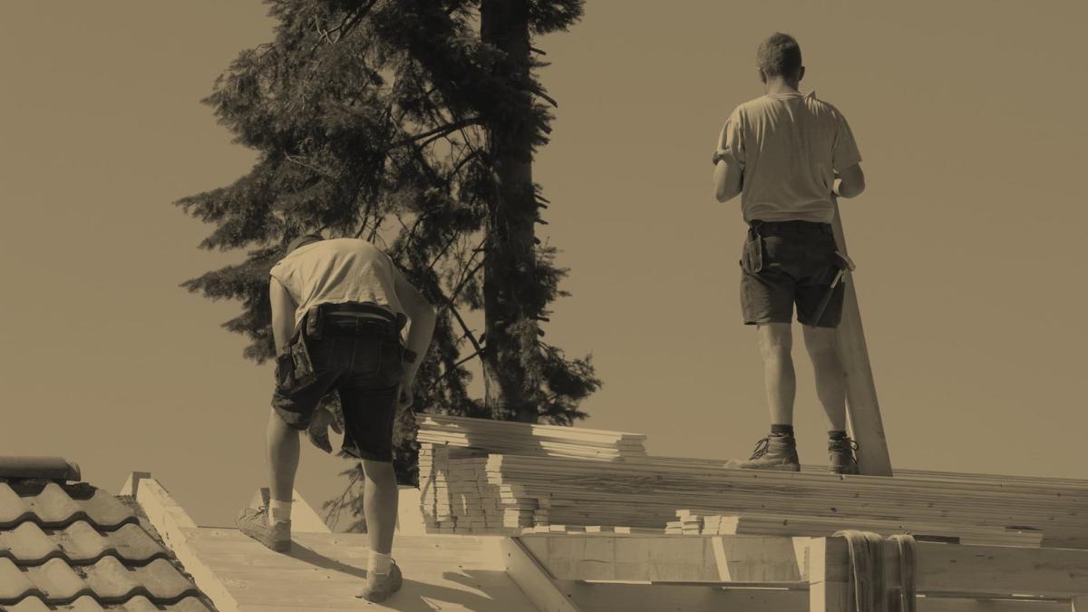Roofers at Work
